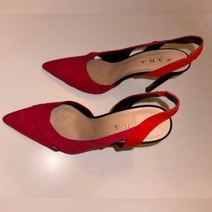 Zara Slingback High Heel Shoes size 37-6 US
Gently worn condition